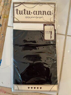 tutuanna Japanese Black Hosiery / Knee Highs - NWT